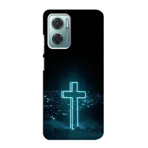 Християнські Чохли для Xiaomi Redmi Note 11E (AlphaPrint) (Хрест і місто)
