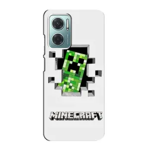 Чохол Майнкрафт на Xiaomi Redmi Note 11E (AlphaPrint) Minecraft (кріпер Майнкрафт)