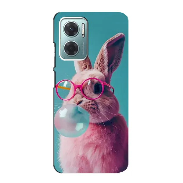 Чехол с принтом «Кролик в очках» для Xiaomi Redmi Note 11E