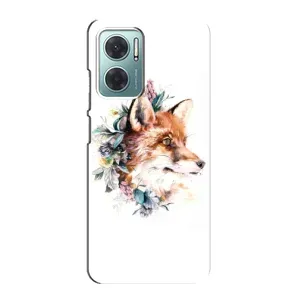 Чохли з картинкою Лисичка для Xiaomi Redmi Note 11E (VPrint) (Лиса в квітах)