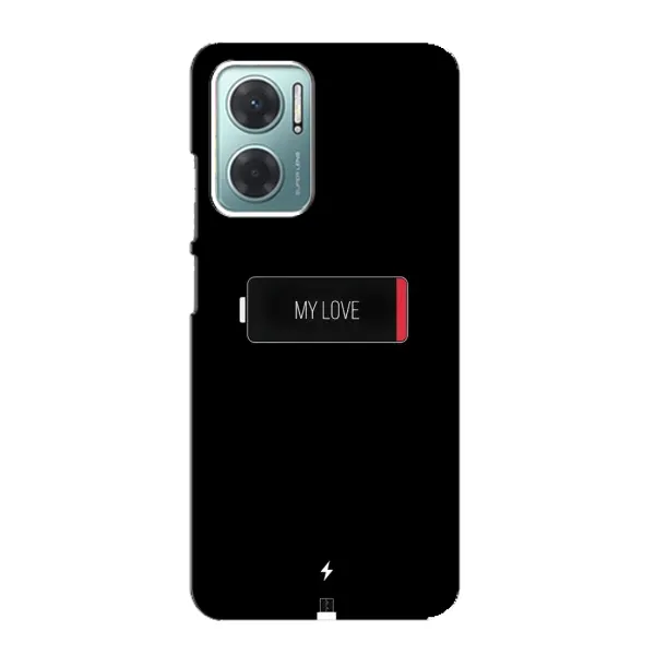 Чехол с принтом «Love battery» для Xiaomi Redmi Note 11E