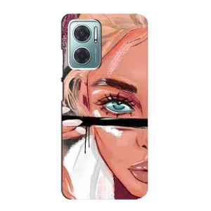 Чохол з друком для Xiaomi Redmi Note 11E - (Мода) (AlphaPrint) (Макіяж)