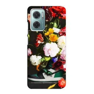 Бренднові Чохли для Xiaomi Redmi Note 11E - (PREMIUMPrint) (Nike цветы)