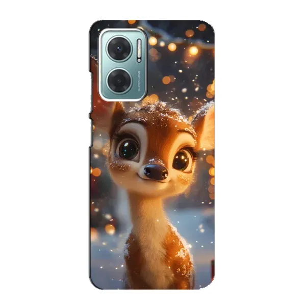 Чохол з принтом «Оленятко серед гірлянд» для Xiaomi Redmi Note 11E Чохол з принтом «Оленятко серед гірлянд» для Xiaomi Redmi Note 11E