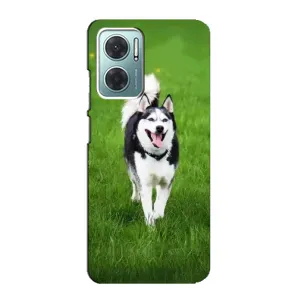 Чохол з Хаскі Xiaomi Redmi Note 11E - (AlphaPrint) (Радісний Хаскі)