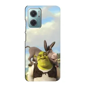 Чохол з мультфільмом Шрек на Xiaomi Redmi Note 11E (Шрек та Осел)