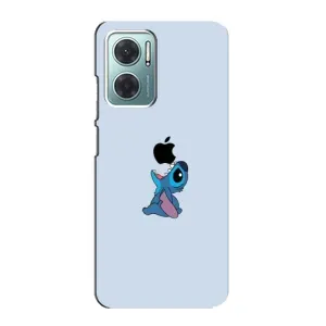 Чохол з принтом Стіч на Xiaomi Redmi Note 11E (Stitch apple)