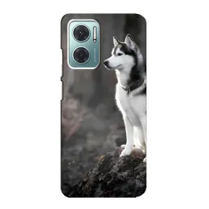 Чохол з Хаскі Xiaomi Redmi Note 11E - (AlphaPrint) (Вірний собака)