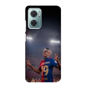 Чохол з футболістом Ламін Ямаль Xiaomi Redmi Note 11E (Ямаль на стадіоні)