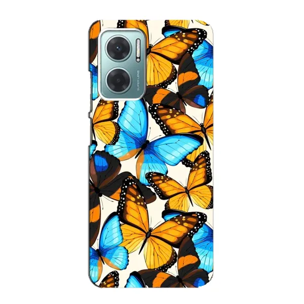 Чохол з принтом «Яскраві метелики» для Xiaomi Redmi Note 11E