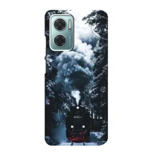 Новорічні, Святкові Чохли для Xiaomi Redmi Note 11E - 2024 год (Зимовий потяг)