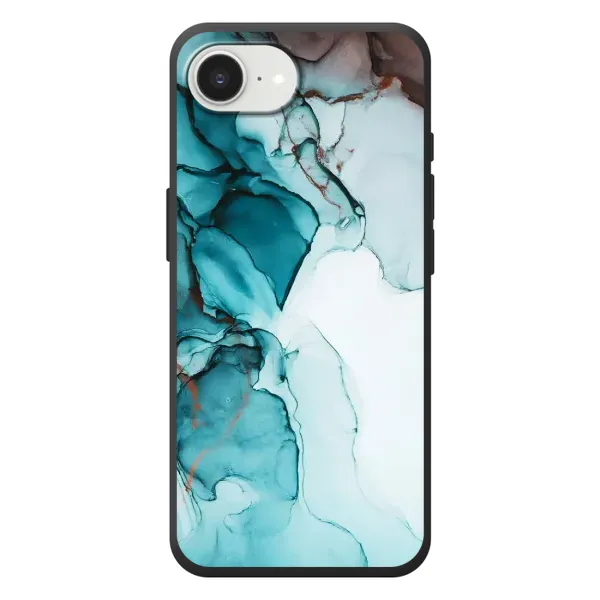 Чехол с принтом «Бирюзовый мрамор» для iPhone 17e