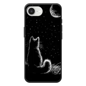 Чохол з принтом «Котик і місяць» для iPhone 17e