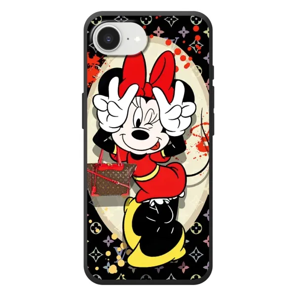 Чехол с принтом «Минни peace» для iPhone 17e