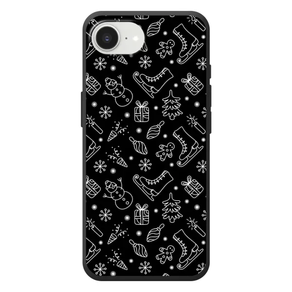 Чехол с принтом «Новогодний фон» для iPhone 17e