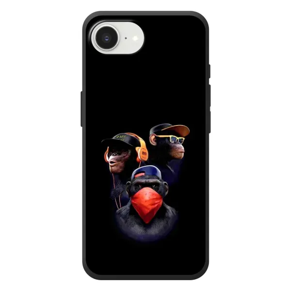Чехол с принтом «Три обезьяны» для iPhone 17e