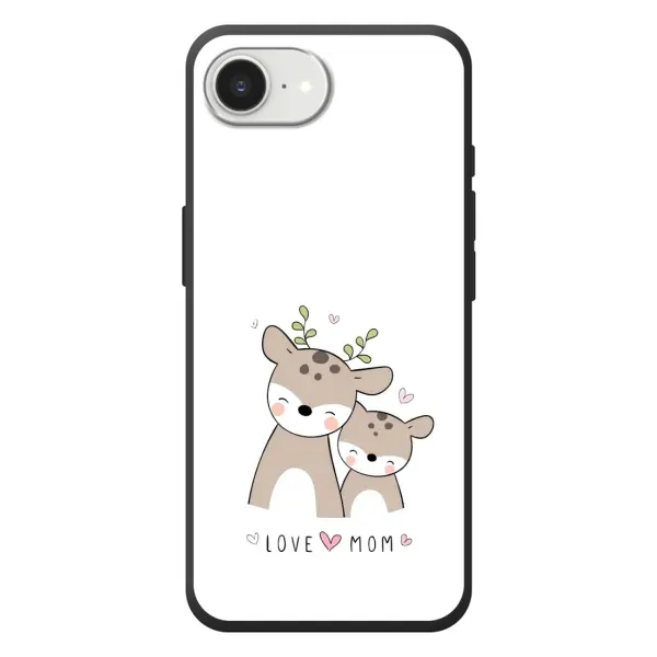 Чехол с принтом «Оленята мама и малыш» для iPhone 17e