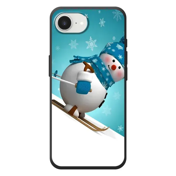 Чехол с принтом «Снеговик на лыжах» для iPhone 17e Чехол с принтом «Снеговик на лыжах» для iPhone 17e