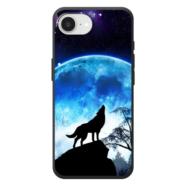 Чохол з принтом «Вовк на місяць» для iPhone 17e