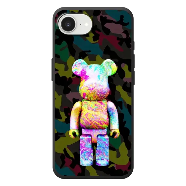 Чохол з принтом «Яскравий Bearbrick» для iPhone 17e