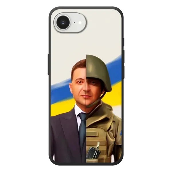 Чохол з принтом «Зеленский солдат» для iPhone 17e Чохол з принтом «Зеленский солдат» для iPhone 17e