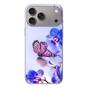 Чохли з квітами для Apple iPhone 18 Pro Max (VPrint) (Метелик на квітах)
