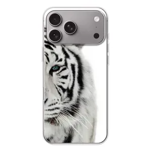 Чохли з картинкою животних Apple iPhone 18 Pro Max (Білий Тигр)