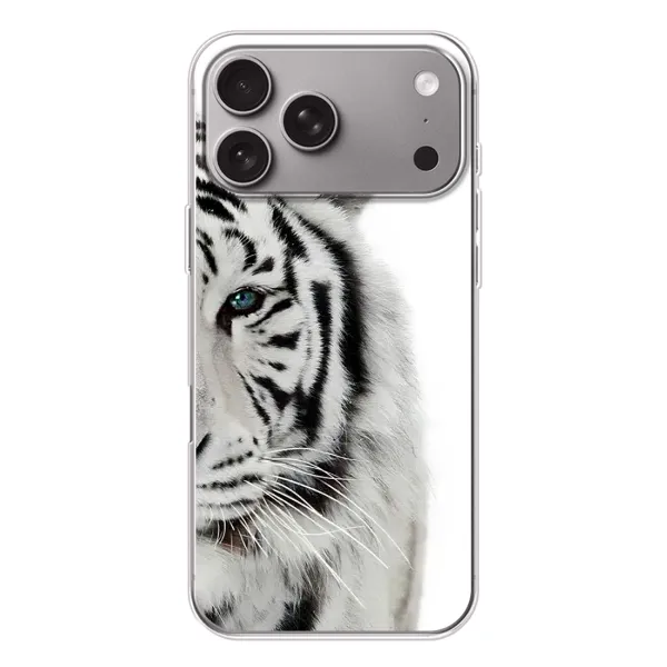 Чохол з принтом «Білий Тигр» для Apple iPhone 18 Pro Max