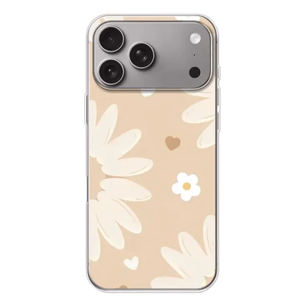 Чохол з принтом «Бежеві квіти» для Apple iPhone 18 Pro Max Чохол з принтом «Бежеві квіти» для Apple iPhone 18 Pro Max