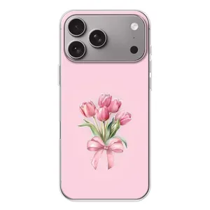 Чохол з розовим принтом для Apple iPhone 18 Pro Max (Букет квітів)