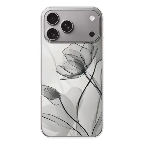 Чохол з принтом «Чорні квіти» для Apple iPhone 18 Pro Max Чохол з принтом «Чорні квіти» для Apple iPhone 18 Pro Max