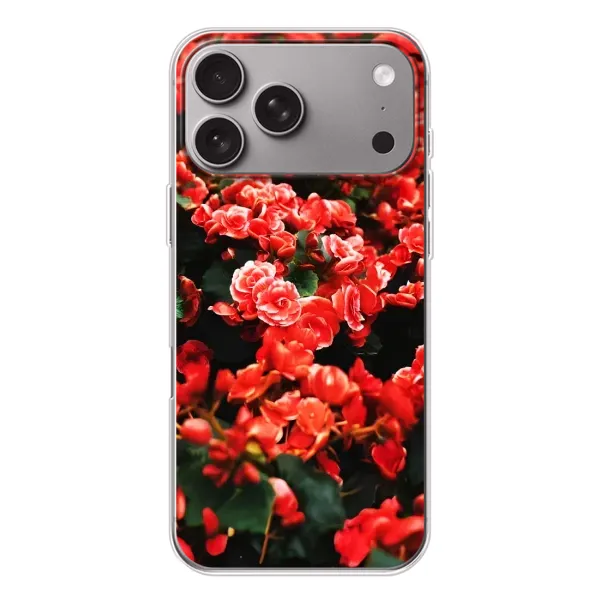 Чохол з принтом «Квіти червоні» для Apple iPhone 18 Pro Max