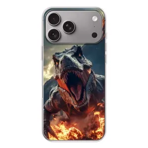 Чохол з картинкою 'Хижаки' для Apple iPhone 18 Pro Max (Вогняний динозавр)