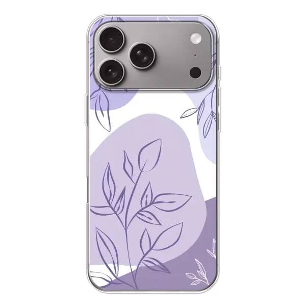 Чохол з принтом «Фіолетове листя абстракція» для Apple iPhone 18 Pro Max