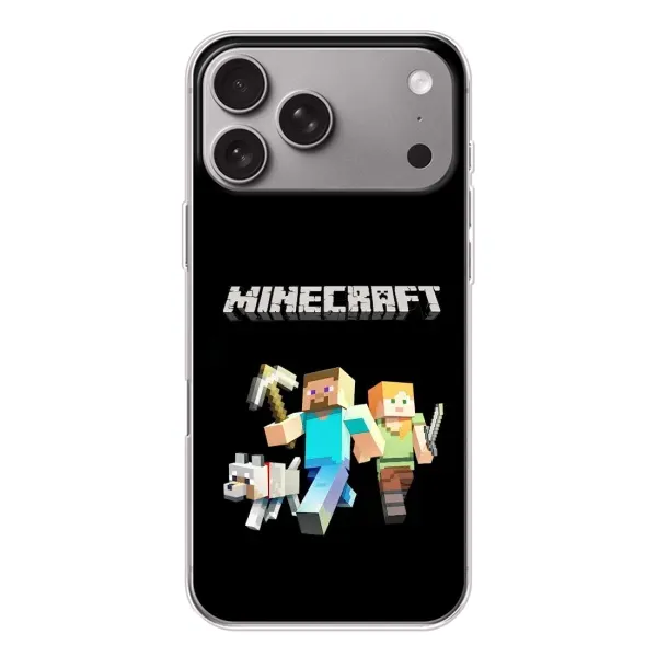 Чохол з принтом «герої Minecraft» для Apple iPhone 18 Pro Max