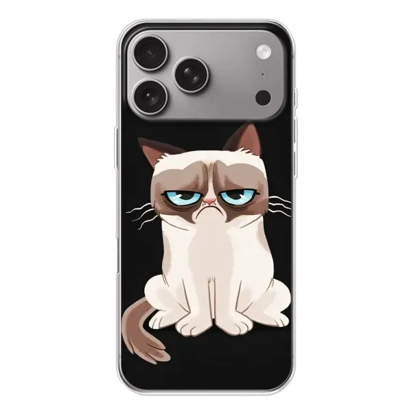 Чохол з принтом «Сумний кіт» для Apple iPhone 18 Pro Max