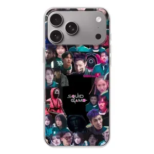 Чохол Гра в кальмара для Apple iPhone 18 Pro Max (Колаж Гра кальмара)