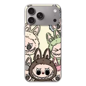 Чохол з Лабубу на Apple iPhone 18 Pro Max (Золота мавпа Bored Ape)