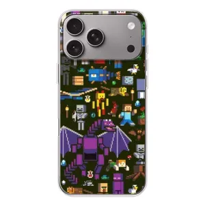Чохол Майнкрафт на Apple iPhone 18 Pro Max (AlphaPrint) Minecraft (Колаж Майнкрафт)
