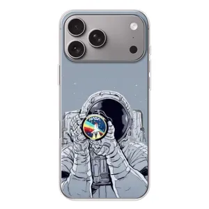 Чехол NASA для Apple iPhone 18 Pro Max (AlphaPrint) (Космонавт фото)
