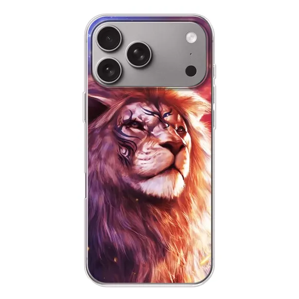 Чохол з принтом «Красочний Лев» для Apple iPhone 18 Pro Max