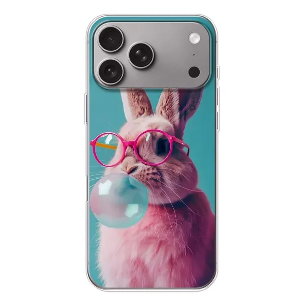 Чохол з принтом «Кролик в окулярах» для Apple iPhone 18 Pro Max
