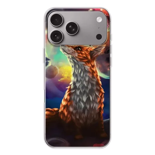 Чохол з принтом «Лисичка в космосі» для Apple iPhone 18 Pro Max