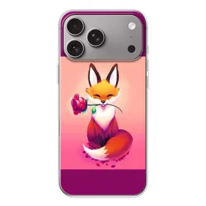 Чохли з картинкою Лисичка для Apple iPhone 18 Pro Max (VPrint) (Лиса з трояндою)