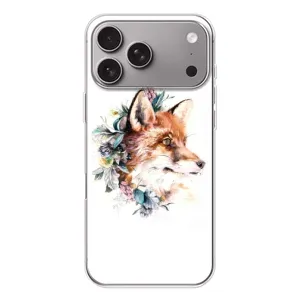 Чохли з картинкою Лисичка для Apple iPhone 18 Pro Max (VPrint) (Лиса в квітах)