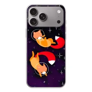 Чохли з картинкою Лисичка для Apple iPhone 18 Pro Max (VPrint) (Лисички космонавти)