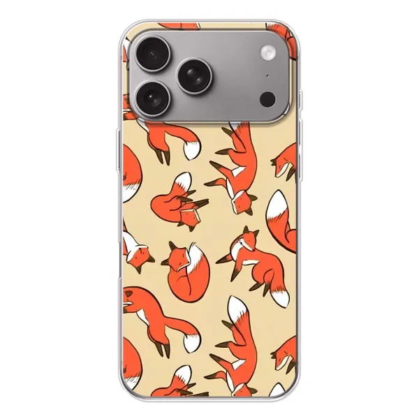 Чохол з принтом «Лисички» для Apple iPhone 18 Pro Max