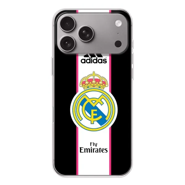 Чохол з принтом «лого Real Madrid» для Apple iPhone 18 Pro Max Чохол з принтом «лого Real Madrid» для Apple iPhone 18 Pro Max