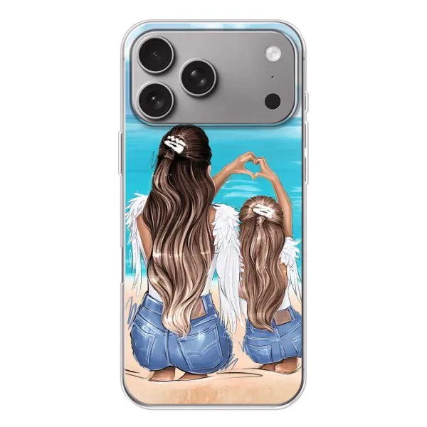 Чохол з принтом «Мама з донькою» для Apple iPhone 18 Pro Max Чохол з принтом «Мама з донькою» для Apple iPhone 18 Pro Max