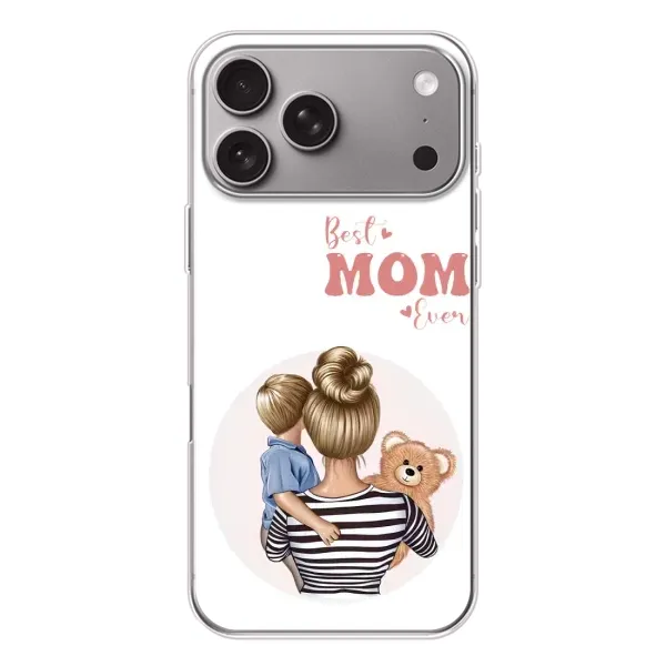 Чохол з принтом «Мама і син» для Apple iPhone 18 Pro Max